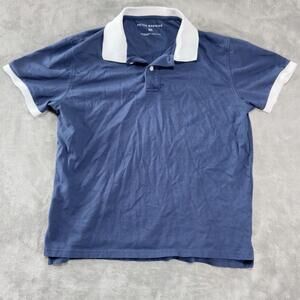 Peter Manning Polo Shirt Mens 2X Medium Broad Cut Blue Pima Cotton Stretch